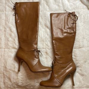 Max Studio knee high leather Remington boots